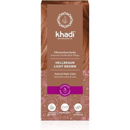 Vopsea de păr, Khadi, Light Brown, 100g