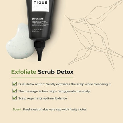 Gel pre-șampon, Jf Lazartigue, exfoliant, verde, 75ml