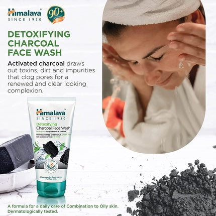 Gel curățare, Himalaya, Detoxifiant cu cărbune, 150 ml