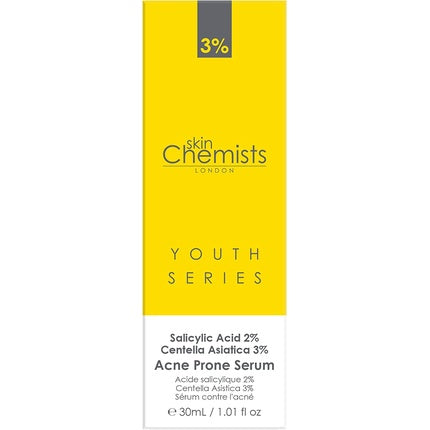 Tratament acnee Skin Chemists, 2% acid salicilic, 3% centella asiatica