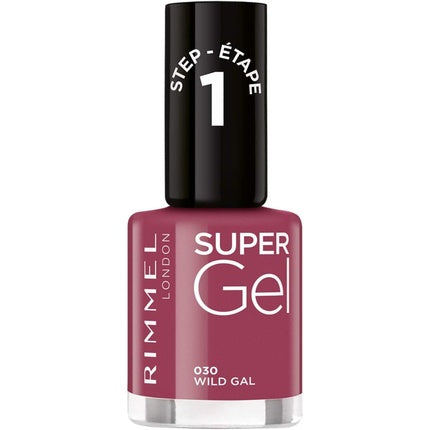 Lac de unghii, Rimmel, Super Gel, culoare Wild Gal, 12mL
