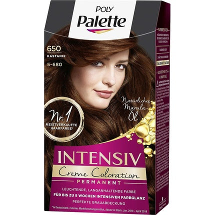 Vopsea Păr, Poly Palette, Intensiv Castaniu 128ml