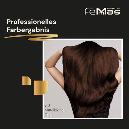 Vopsea păr Femmas 7.3 Arganat Blond Mediu Auriu