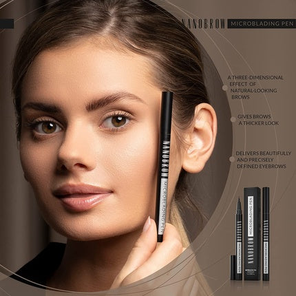 Marker sprâncene, Nanobrow, efect microblading, maro