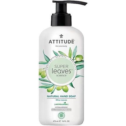 Săpun lichid, Attitude, Super Leaves, frunze de măsline, 473 ml