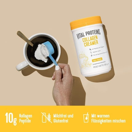 Supliment, Vital Proteins, Collagen Coffee Creamer vanilie 305g