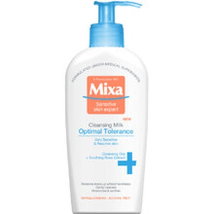 Mixa Optimal Tolerance Soothing Cleansing Milk, Skin Expert, 200 ml, Alb și albastru