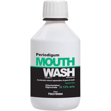 Gargara Frezyderm Dermoceuticals, Periodigum Mouthwash 250ml, Alb, Fără alcool