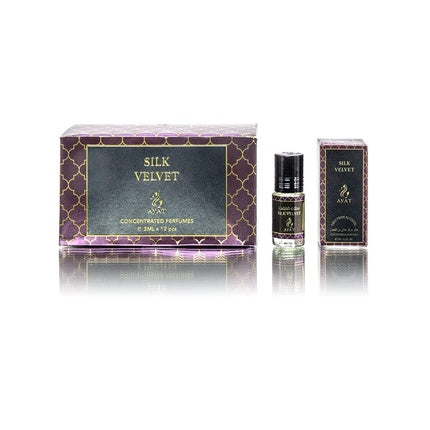 Set Parfum Concentrat, Ayat Perfumes, Silk Velvet, 3ml x 12 sticle, Culoare Violet