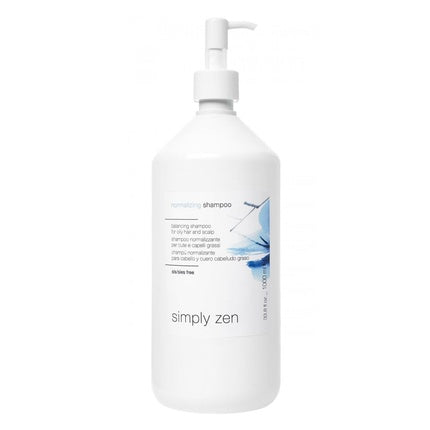 Șampon Simply Zen Normalizing Shampoo, volum de 1000 ml, cu pompă, alb