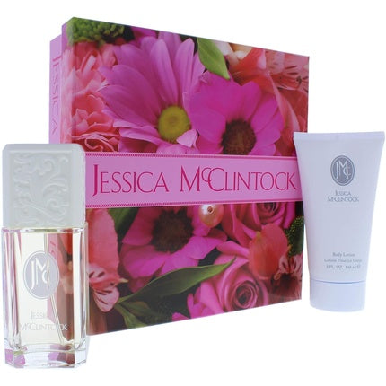 Set Cadou Parfum Jessica McClintock pentru Femei, 2 Piese, EDP Spray + Loțiune pentru Corp