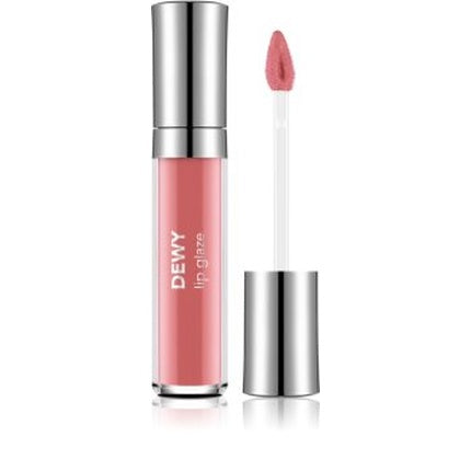 Lip Gloss Flormar Dewy Lip Glaze, roz pal, capac argintiu