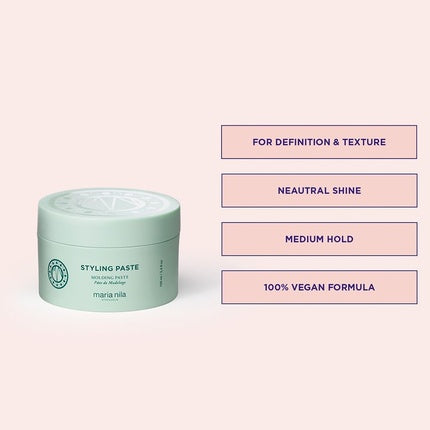 Pastă de styling Maria Nila 100ml - Fixare flexibilă