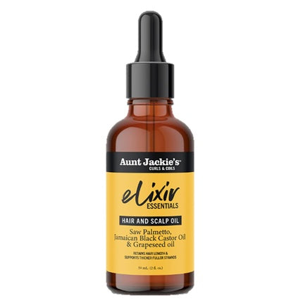 Ulei de păr Aunt Jackie's Elixir Essentials cu Saw Palmetto, 2 oz