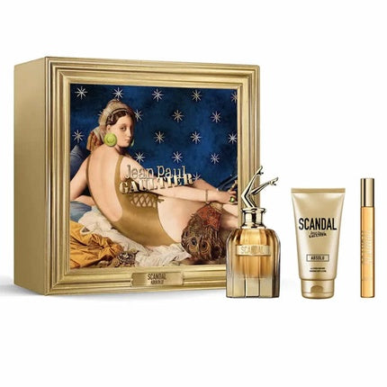 Set Parfum Jean Paul Gaultier Scandal Absolu, 80ml + 100ml Lotiune Corp + 2ml EDP, Set Cadou