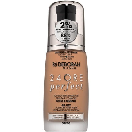 Fond de ten lichid, Deborah Milano, 24 ore, SPF 20, 30ml, Caise