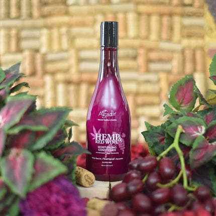 Balsam păr, Agadir, Hemp & Red Wine, 412 g