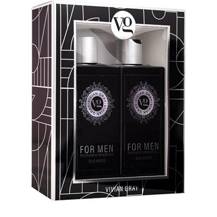 Set îngrijire pentru bărbați Vivian Gray Oud Wood, 425 g