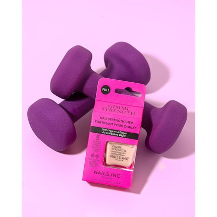 Întăritor unghii Nails Inc, Gimme Strength, roz, 14ml