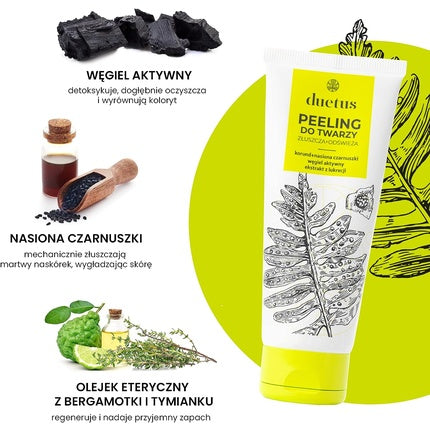 Scrub facial Duetus, alb-galben, 610g