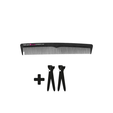 Pieptăn de păr ULTRON Carbon Hair Cutting Comb 18cm, negru