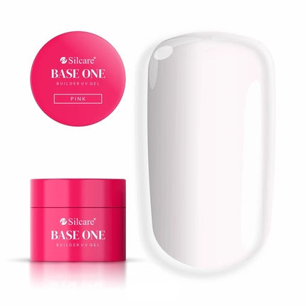 Silcare Base One Builder Gel Pink, 50 g - Gel de construcție unghii