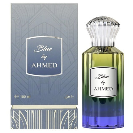 Parfum Ahmed Al Maghribi, Blue by Ahmed, Eau de Parfum, 100 ml, albastru-verzui