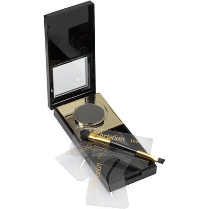Set machiaj sprâncene, Christian Brow, semi-permanent, negru