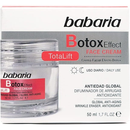 Cremă facială, Babaria, Botox Effect, 50 ml