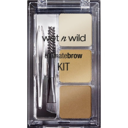 Set machiaj sprancene, Wet 'N' Wild, Ultimate Brow Kit, maro deschis