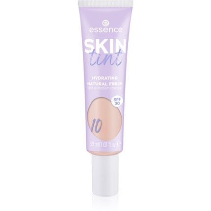 Fondotinta Essence Skin Tint Hidratant Finish Natural SPF 30, Culoare 10, 30 ml
