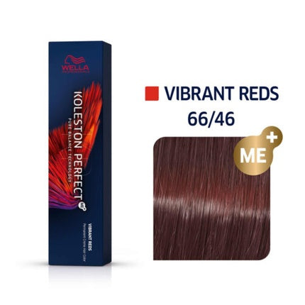 Vopsea păr, Wella, Koleston Perfect Me+, roșu intens 66/46