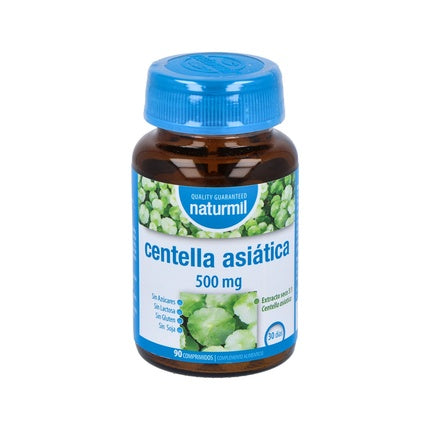 Tablete Naturmil Centella Asiatica 500mg, Extract de plante, 90 bucăți