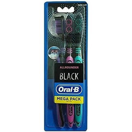 Periuță de dinți Oral-B Allrounder Black, set 3 bucăți
