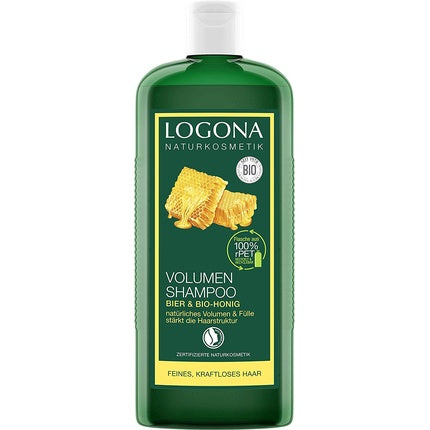 Șampon Volum LOGONA Naturkosmetik cu Bere și Miere Bio, 500ml