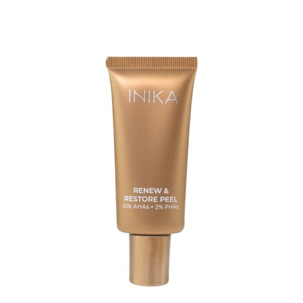 Pachet Facial Inika Organic Renew & Restore Peel, 49 g, Auriu