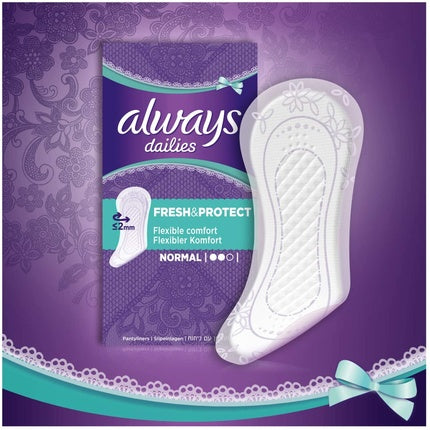Always Daily Fresh Normal, Pansete Sanitare Feminine cu Parfum, 58 buc