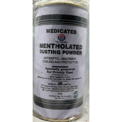 Pudră medicată cu mentol pentru căldură stătută, 200g