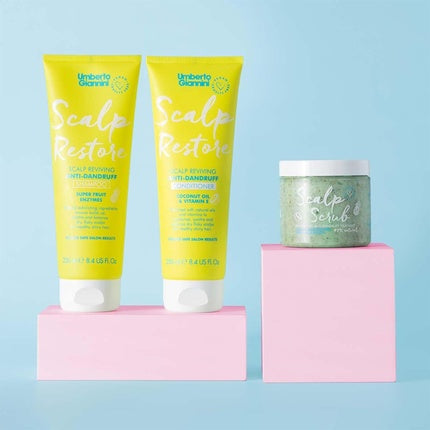 Kit Scalp Restore, Umberto Giannini, Șampon, Condiționar și Scrub pentru scalp, Set de călătorie