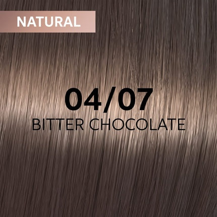 Vopsea de păr, Wella, Shinefinity 04/07 Ciocolată Amăruie