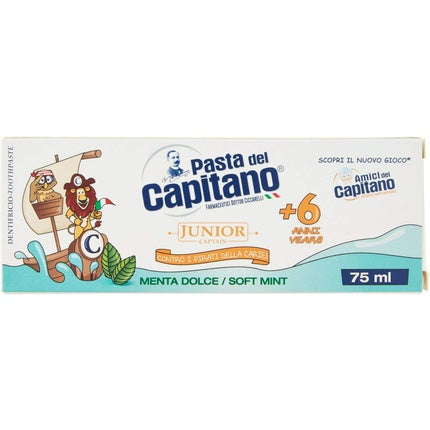 Pastă dinți copii, Pasta Del Capitano, Junior, 75 ml
