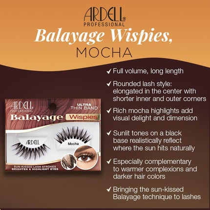 Ardell Balayage Wispies Mocha - Gene false naturale