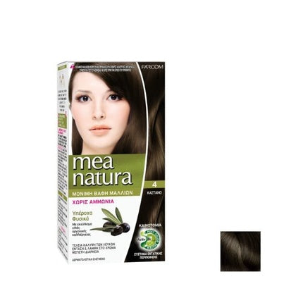 Vopsea Păr Farcom Mea Natura Cremă Culoare, Castaniu