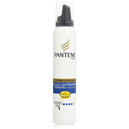 Moussă pentru păr, Pantene Pro-V New Linea Classica Extra Strong Hold, 200 ml, alb