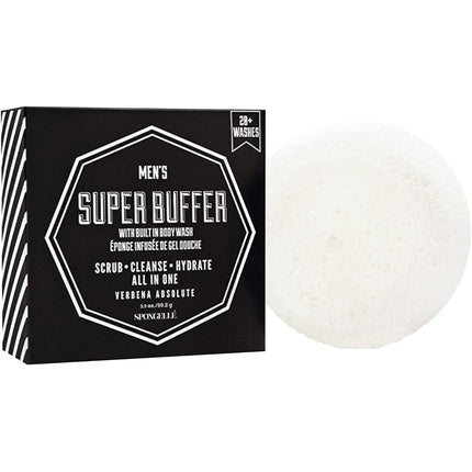 Gel de duș Spongellé Men's Mini Body Wash Infused Buffer, Verbena Absolute, 140 g