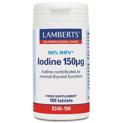 Supliment Iod, Lamberts, 150ug, 180 tablete