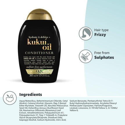 Balsam OGX Kukui Oil pentru păr indisciplinat 385ml