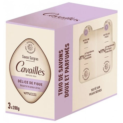 Savon Cavaïllès Surgras, Délice de Figue, 200g x 3 buc