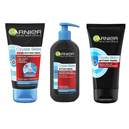 Gel de curățare, Garnier, Hautklar, cu cărbune activ
