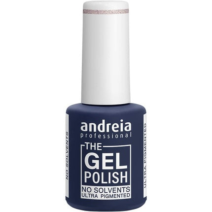 Lac de unghii, Andreia, The Gel Polish, roz cu sclipici auriu